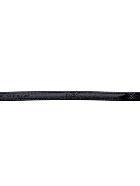 Prada Belt Black Nero Thin Waist 80 cm 10 Saffiano Leather main image 4